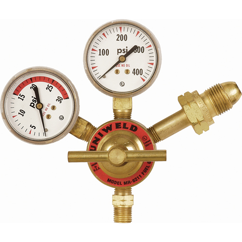 Light-Duty Single Stage Regulator, Acetylene, CGA510 Inlet Quali-T-Solutions