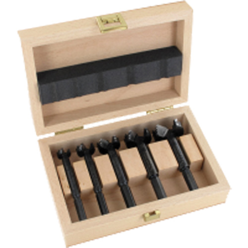 Bormax Forstner Bit Kits in a Wooden Box, 7 Pieces, Steel Quali-T-Solutions