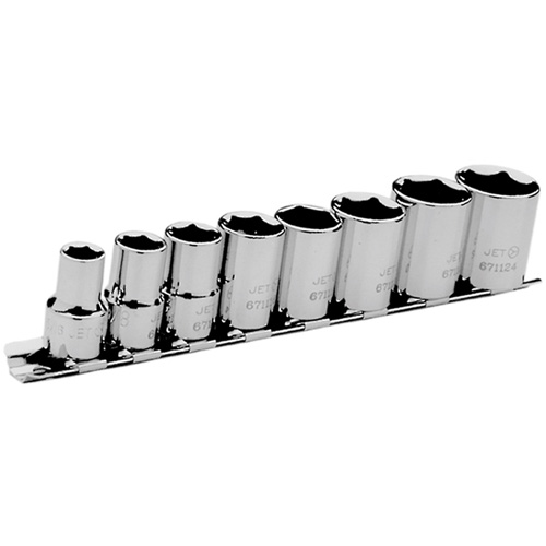 SAE Socket Set, 8 Pcs, 3/8" Drive Size Quali-T-Solutions