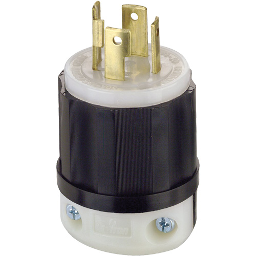 Prise mise &agrave; la terre verrouillable &agrave; trois bornes et quatre fils, Nylon, 30 A, 125 V/250 V, L14-30P Quali-T-Solutions