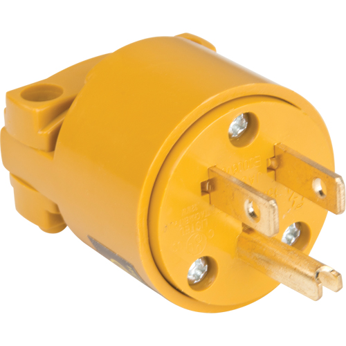 PVC Grounding Plug, Plastic, 15 A, 125 V Quali-T-Solutions