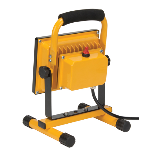 Portable Work Light, LED, 20 W, 2500 Lumens, Aluminum Housing Quali-T-Solutions