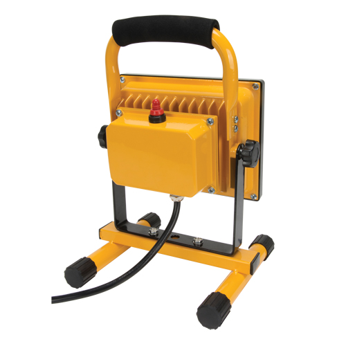 Portable Work Light, LED, 20 W, 2500 Lumens, Aluminum Housing Quali-T-Solutions