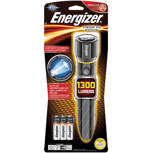 Vision HD Flashlight, LED, 1300 Lumens, AA Batteries Quali-T-Solutions