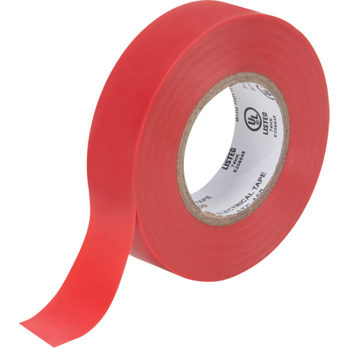 Ruban isolant, 19 mm (3/4") x 18 m (60'), Rouge, 7 mils Quali-T-Solutions