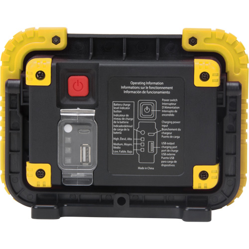 Portable Work Light, LED, 10 W, 1000 Lumens, Plastic Housing Quali-T-Solutions