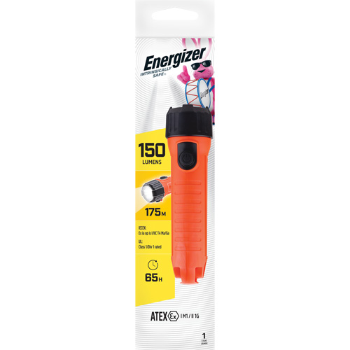 Intrinsically Safe&reg; Handheld Flashlight, LED, 150 Lumens, D Batteries Quali-T-Solutions