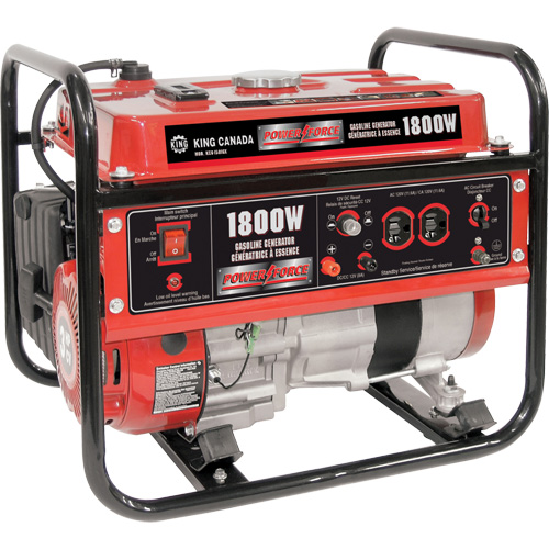 G&eacute;n&eacute;ratrice &agrave; lessence, 1800 W de surtension, 1400 W nominale, 120 V, R&eacute;servoir de 7 L Quali-T-Solutions