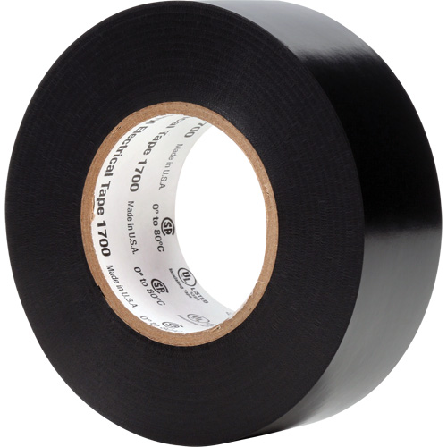 Temflex Vinyl Electrical Tape 1700, 25.4 mm (1") x 20.1 m (66'), Black, 7 mils Quali-T-Solutions