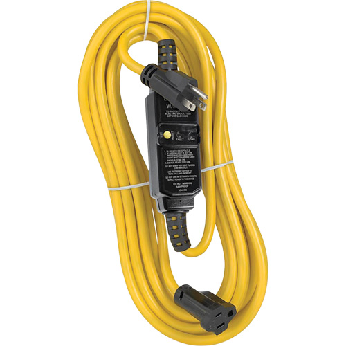 Ensemble de cordon DDFT &agrave; r&eacute;initialisation automatique, 120 V, 15 A, Cordon de 25' Quali-T-Solutions