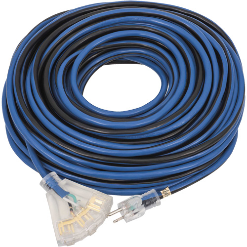 JLEC-12100 Contractor Grade Extension Cord, Indoor/Outdoor, SJTOW, 12 AWG, 15 A, 100' Quali-T-Solutions