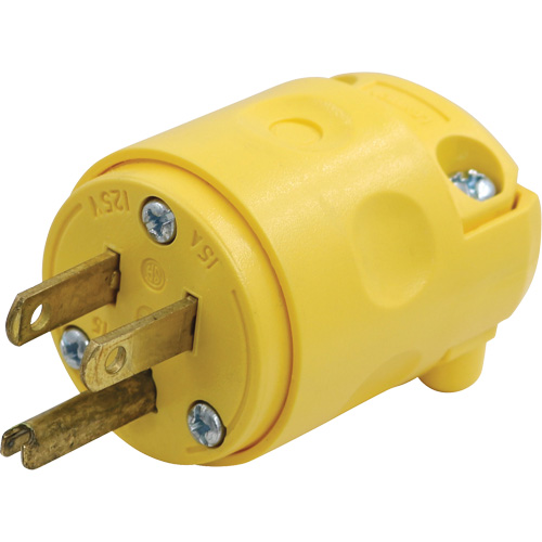 Replacement Plug, PVC, 15 A, 125 V Quali-T-Solutions