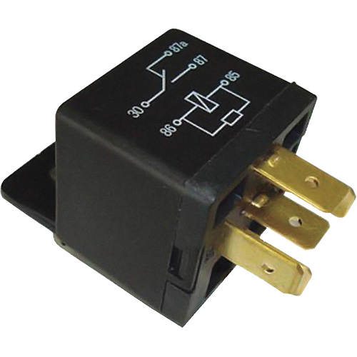 Mini relais unipolaire &agrave; une direction avec r&eacute;sistance, Prise, 40 A, 12 V Quali-T-Solutions