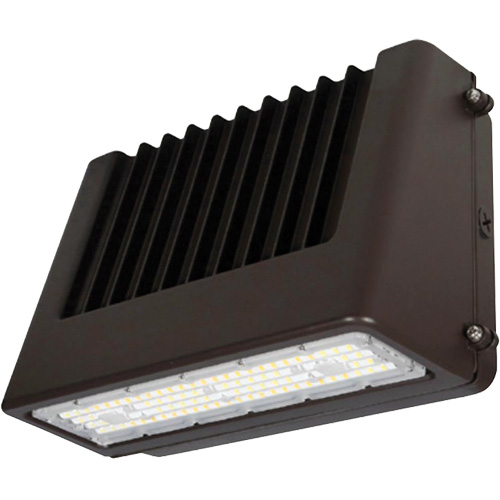 Wall Pack Light Fixture, LED, 120 V, 80 W, 6.5" H x 9.3" W x 14.4" D Quali-T-Solutions