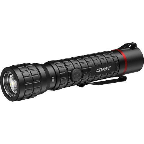 Lampe de poche &eacute;tanche G40R avec mise au point par rotation, DEL, 650 lumens, Piles Rechargeable Quali-T-Solutions