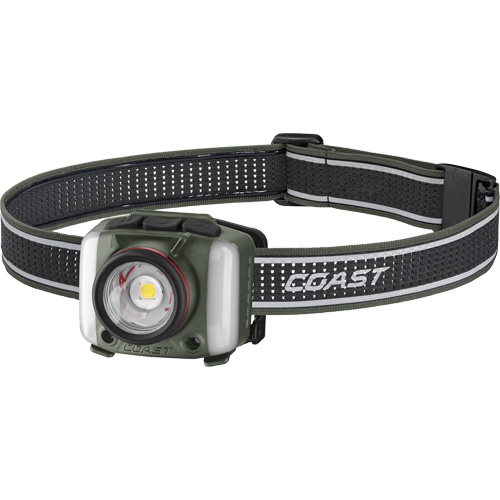 Lampe frontale FL97R &agrave; trois couleurs avec syst&egrave;me Twist Focus et commande vocale, DEL, 830 lumens, 2 hres de fonctionnement, piles Rechargeable Quali-T-Solutions