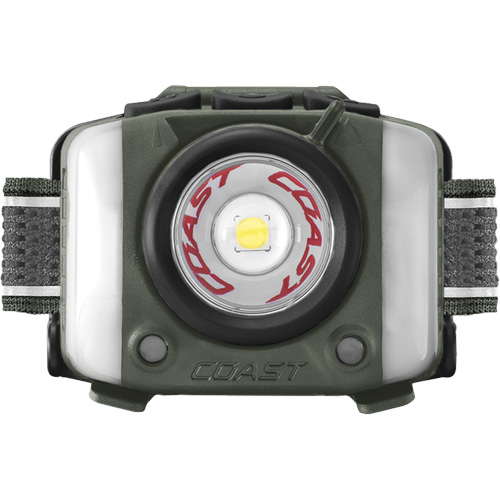 Lampe frontale FL97R &agrave; trois couleurs avec syst&egrave;me Twist Focus et commande vocale, DEL, 830 lumens, 2 hres de fonctionnement, piles Rechargeable Quali-T-Solutions
