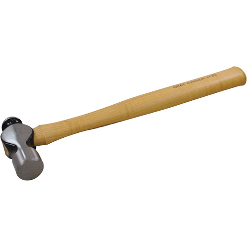 Ball Pein Hammer, 16 oz. Head Weight, Plain Face, Wood Handle Quali-T-Solutions