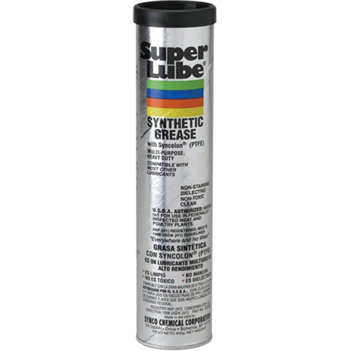 Graisse synth&eacute;tique Super Lube a/PFTE, 400 g, Cartouche Quali-T-Solutions