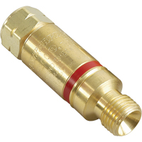 Flashback Arrestors - Oxy/Fuel Gas, Fuel Gas (red)/Oxygen (green), Regulator Adaptor Style Quali-T-Solutions