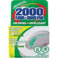 D&eacute;tergent pour cuvette de toilette 2000 Flushes avec agent de blanchiement, 35 g, Tampon Quali-T-Solutions