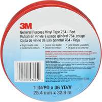 764 General-Purpose Vinyl Tape, 25.4 mm (1") W x 32.9 m (108') L, 5 mils, Red Quali-T-Solutions