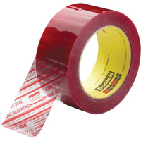Scotch&reg; Security Message Box Sealing Tape 3779, Acrylic Adhesive, 1.8 mils, 48 mm (2") x 914 m (2998') Quali-T-Solutions