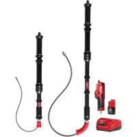 M12 Trapsnake 2-Tool Combo Urinal Auger Kit, Powered, Bulb, 4'/6' Cable Length, 1/2"/3/8" Cable Diameter Quali-T-Solutions