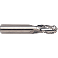 Fraise en bout sph&eacute;rique, 1/8" dia., 4 cannelures, Carbure Quali-T-Solutions
