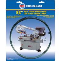 Lame de scie &agrave; ruban pour usage g&eacute;n&eacute;ral, Bim&eacute;tal, 93" lo x 3/4" la x &eacute;paisseur 0,032", 6-10 dents par pouce Quali-T-Solutions