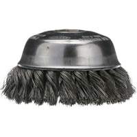 Knotted Cup Brush, 4" Dia. x 5/8"-11 Arbor Quali-T-Solutions