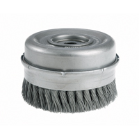 Knot Wire Cup Brushes with Bridle - Heavy-Duty, 4" Dia. x 5/8"-11 Arbor Quali-T-Solutions