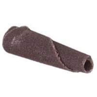 Cartouche de bande abrasive conique ALO, 180 Grain, 3/16" dia., Oxyde d'aluminium, 1" lo, 1/8" Dimension de l'arbre Quali-T-Solutions