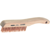 Brosse &agrave; manche en patin, Acier, 4" X 16" rangs de fils, Longueur 10" Quali-T-Solutions