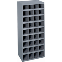 Armoires pour bacs de rangement en acier, 17-7/8" la x 12" p x 42" h, Gris Quali-T-Solutions