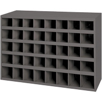 Armoires pour bacs de rangement en acier, 33-3/4" la x 8-1/2" p x 22-1/4" h, Gris Quali-T-Solutions