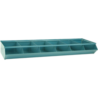 Bacs sectionnels superposables, Cap. 100 lb, 37" la x 12" p x 4-1/2" h, Bleu Quali-T-Solutions