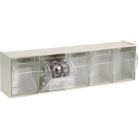 Syst&egrave;me de casiers modulaires Tip-Out, 23-5/8" la x 5-1/4" p x 6-1/2" h, 5 tiroirs Quali-T-Solutions