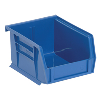 Bacs ultra empilable & suspendable, 4-1/8" la, 3" h x 5-3/8" p, Bleu Quali-T-Solutions