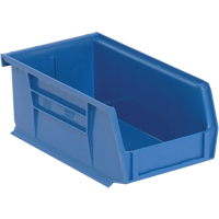 Bacs ultra empilable & suspendable, 4-1/8" la, 3" h x 7-3/8" p, Bleu Quali-T-Solutions