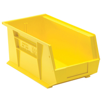 Bacs ultra empilable & suspendable, 8-1/4" la, 7" h x 14-3/4" p, Jaune Quali-T-Solutions