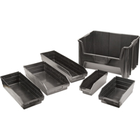 Bacs &agrave; pi&egrave;ces en plastique recycl&eacute;, 4-1/8" la x 11-5/8" p x 4" h, Capacit&eacute; de 30 lb Quali-T-Solutions