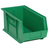 Bacs ultra empilable & suspendable, 8-1/4" la, 7" h x 14-3/4" p, Vert Quali-T-Solutions