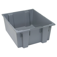 Contenants Stack & Nest, 10" x 23,5" x 19,5", Gris Quali-T-Solutions