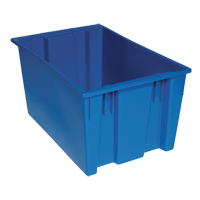 Stack & Nest Totes, 15" x 29.5" x 19.5", Blue Quali-T-Solutions