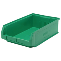 Contenants g&eacute;ants empilables, 12,375" la x 19,75" p x 5,875" h, Vert Quali-T-Solutions