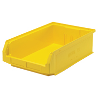 Contenants g&eacute;ants empilables, 12,375" la x 19,75" p x 5,875" h, Jaune Quali-T-Solutions