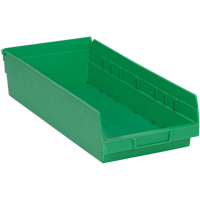 Bacs pour tablette, 8-1/8" la x 4" H x 17-7/8" p, Vert, Capacit&eacute; 40 lb Quali-T-Solutions