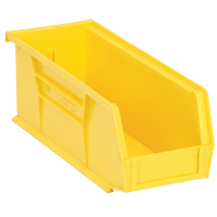 Ultra Stack & Hang Bin, 4-1/8" W x 4" H x 10-7/8" D, Yellow Quali-T-Solutions