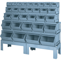 Combinaisons de bacs &agrave; assembler, Cap. 1000 lb, 68" la x 19-1/2" p x 55 1/4" h, Bleu Quali-T-Solutions